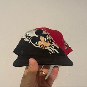 Vintage Mickey Mouse Disney Splash Snapback Hat